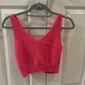 Pink crop top